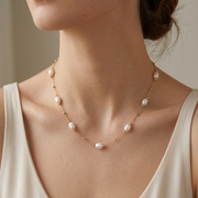 925 Sterling Silver Pearl Necklace for Women